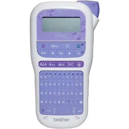 Brother PT-H200 Rotuladora Electrónica Portátil QWERTY Lavanda y Blanco Brother PT-H200 Rotuladora Electrónica Portátil QWERTY Lavanda y Blanco